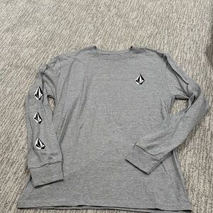 Volcom Men's Heather Gray Long Sleeve Tee